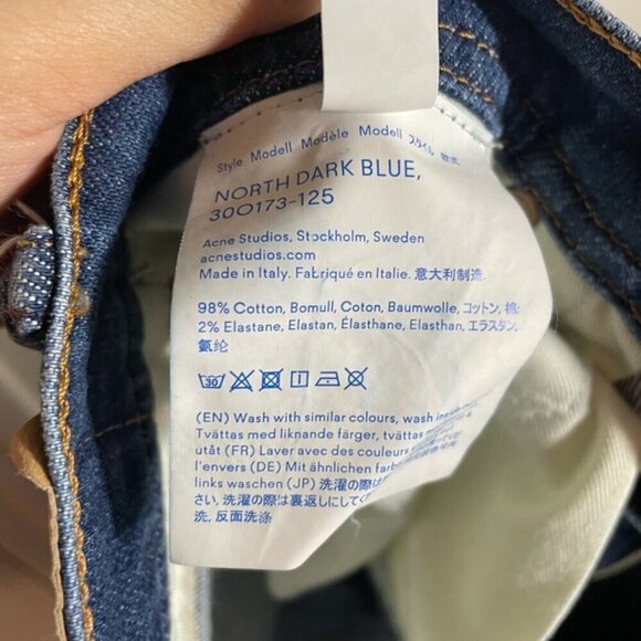 Acne Studios Bla Konst Shorts North Dark Blue size 29 - Picture 5 of 6